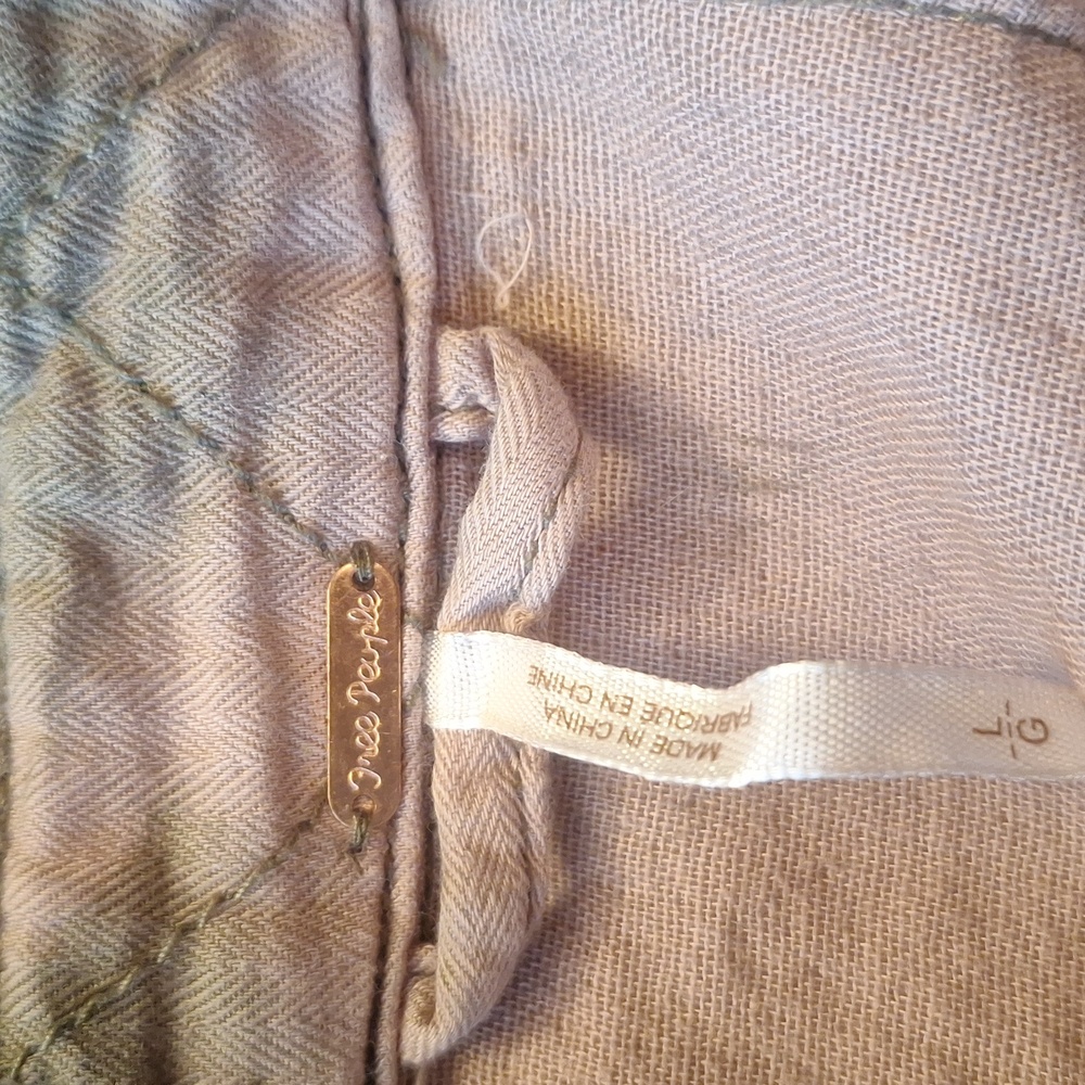 Free People Olive Utility Jacket - Picture 3 of 4